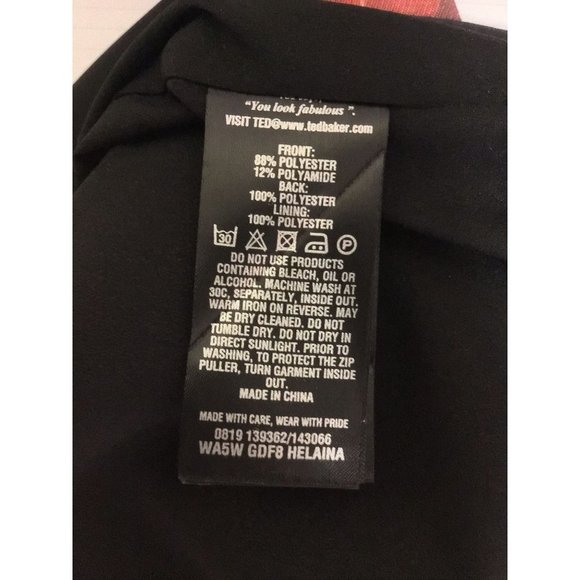 Ted Baker Black Floral Dress - Picture 5 of 5